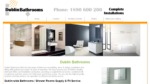 Dublin Bathrooms - web design by The Webbery, Ireland