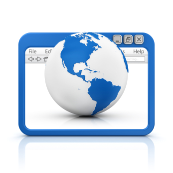 Globe in browser - Dublin based server for your website from The Webbery, Quick, Simple, Cost Effective Web Design, Ireland and UK