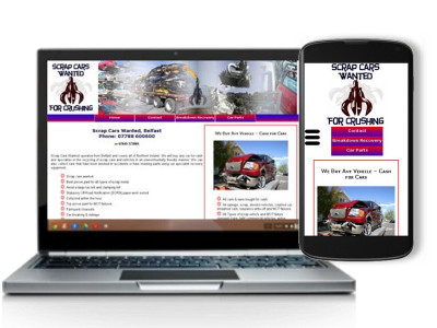 Scrap Cars Wanted for Crushing, Northern Ireland - Click to visit website Scrap Cars Wanted for Crushing, Northern Ireland - Click to visit website